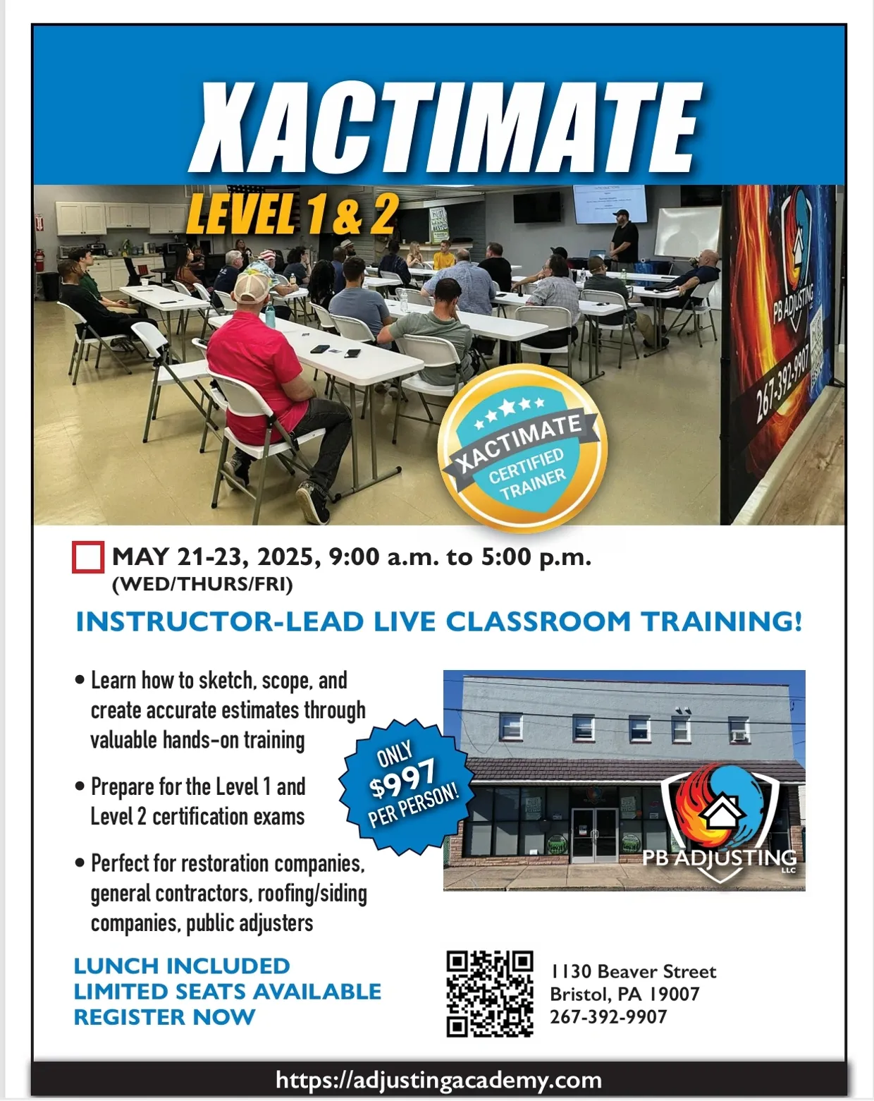 May Full Banner Adjusting Academy June 10, 2025
