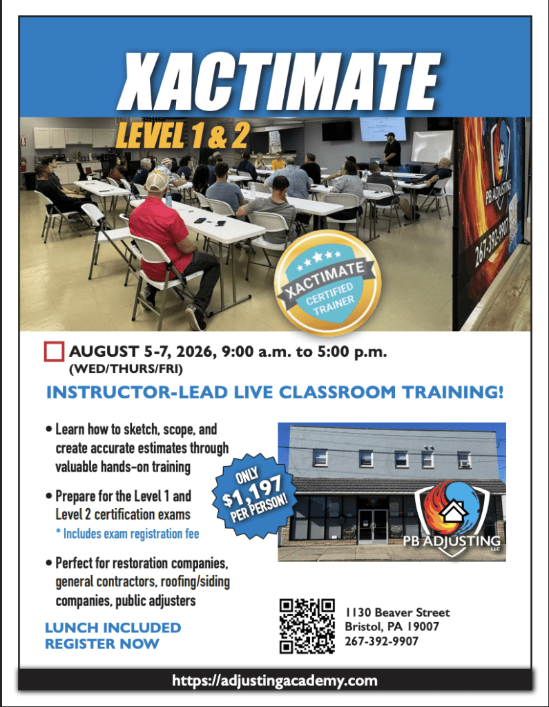 Adjusting Academy August 7, 2026